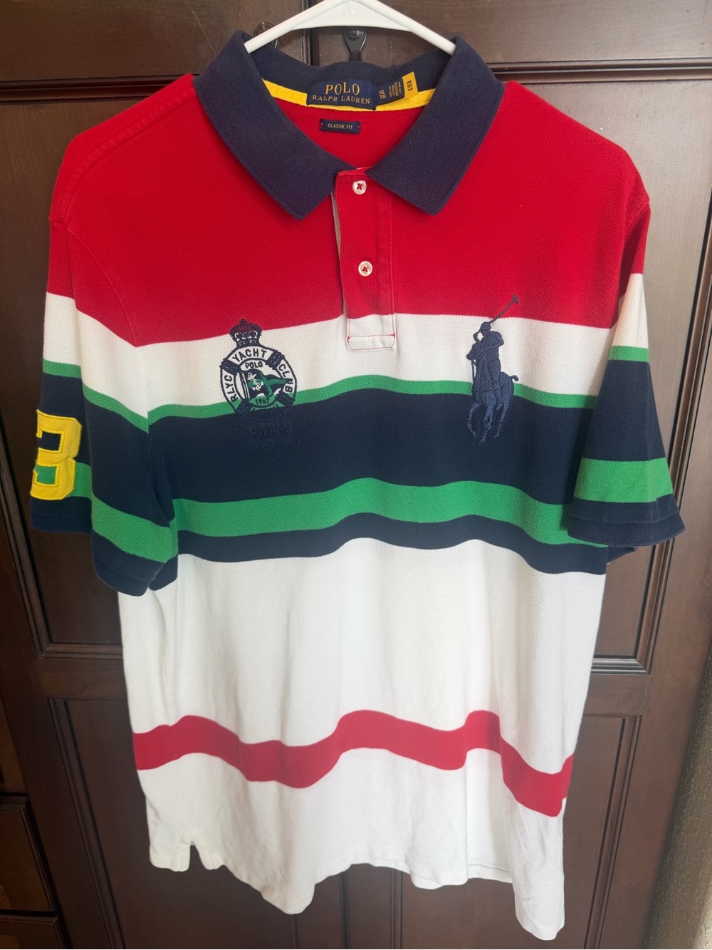 Polo Ralph Lauren Yacht Club Colorblock Polo Shirt Men’s XL Classic Fit